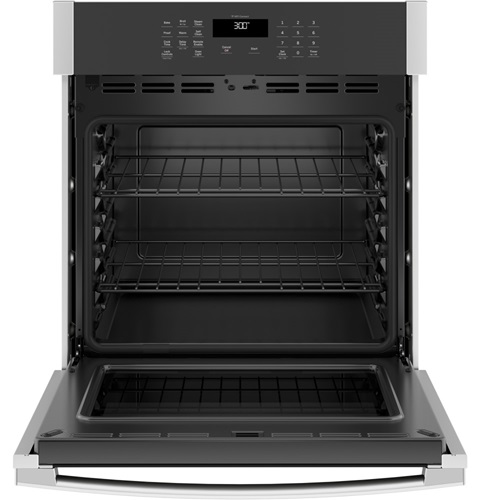 27" GE 4.3 Cu. Ft. Electric Self-Cleaning Single Wall Oven - JKS3000SNSS