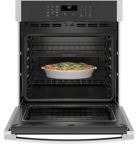 27" GE 4.3 Cu. Ft. Electric Self-Cleaning Single Wall Oven - JKS3000SNSS