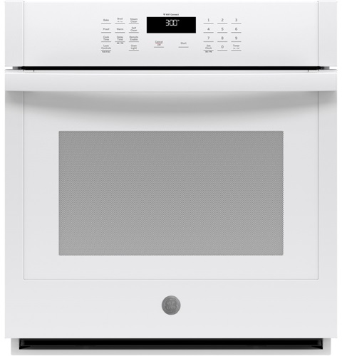 27" GE 4.3 Cu. Ft. Electric Self-Cleaning Single Wall Oven - JKS3000DNWW