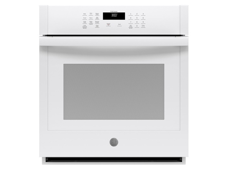 27" GE 4.3 Cu. Ft. Electric Self-Cleaning Single Wall Oven - JKS3000DNWW