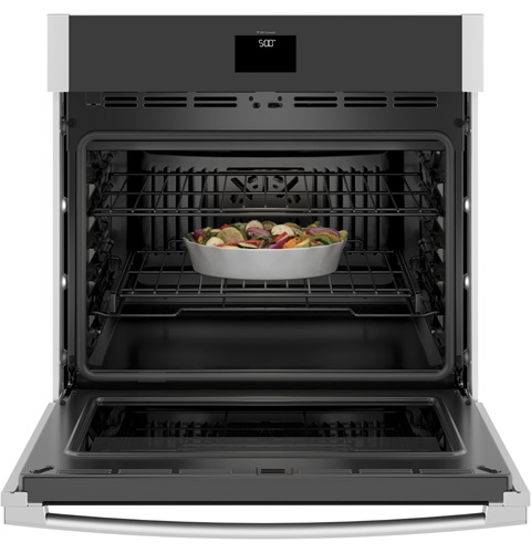 30" GE 5.0 Cu. Ft. Electric Convection Self-Cleaning Single Wall Oven - JTS5000SNSS