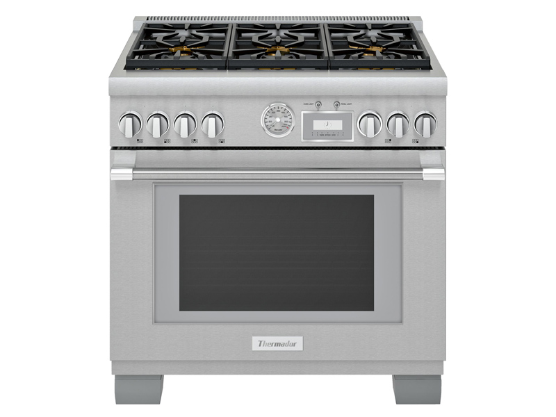 36" Thermador Pro Grand Freestanding Gas Range - PRG366WG