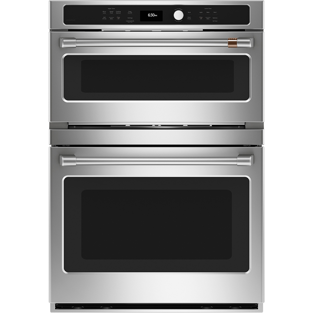 30" Café 6.7 Cu. Ft. Combination Double Wall Oven With Convection - CTC912P2NS1