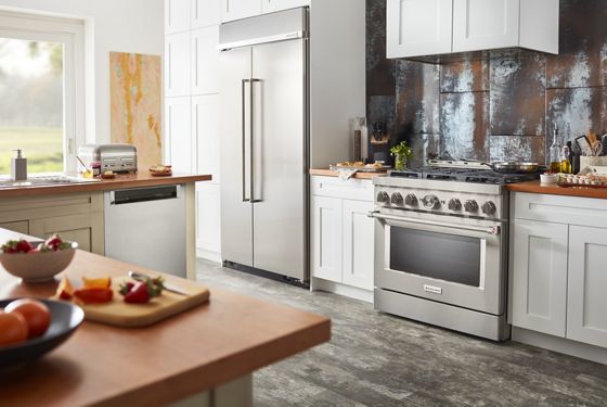 36" KitchenAid 5.1 Cu. Ft. Smart Commercial-Style Gas Range With 6 Burners - KFGC506JSS