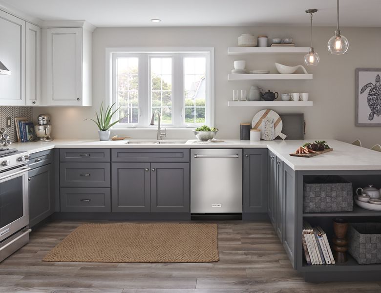 24" KitchenAid 44 dBA Dishwasher with FreeFlex Third Rack  - KDTM804KPS