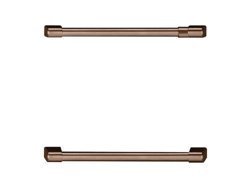 Cafe Undercounter Refrigeration Handle Kit in Brushed Copper - CXQD2H2PNCU