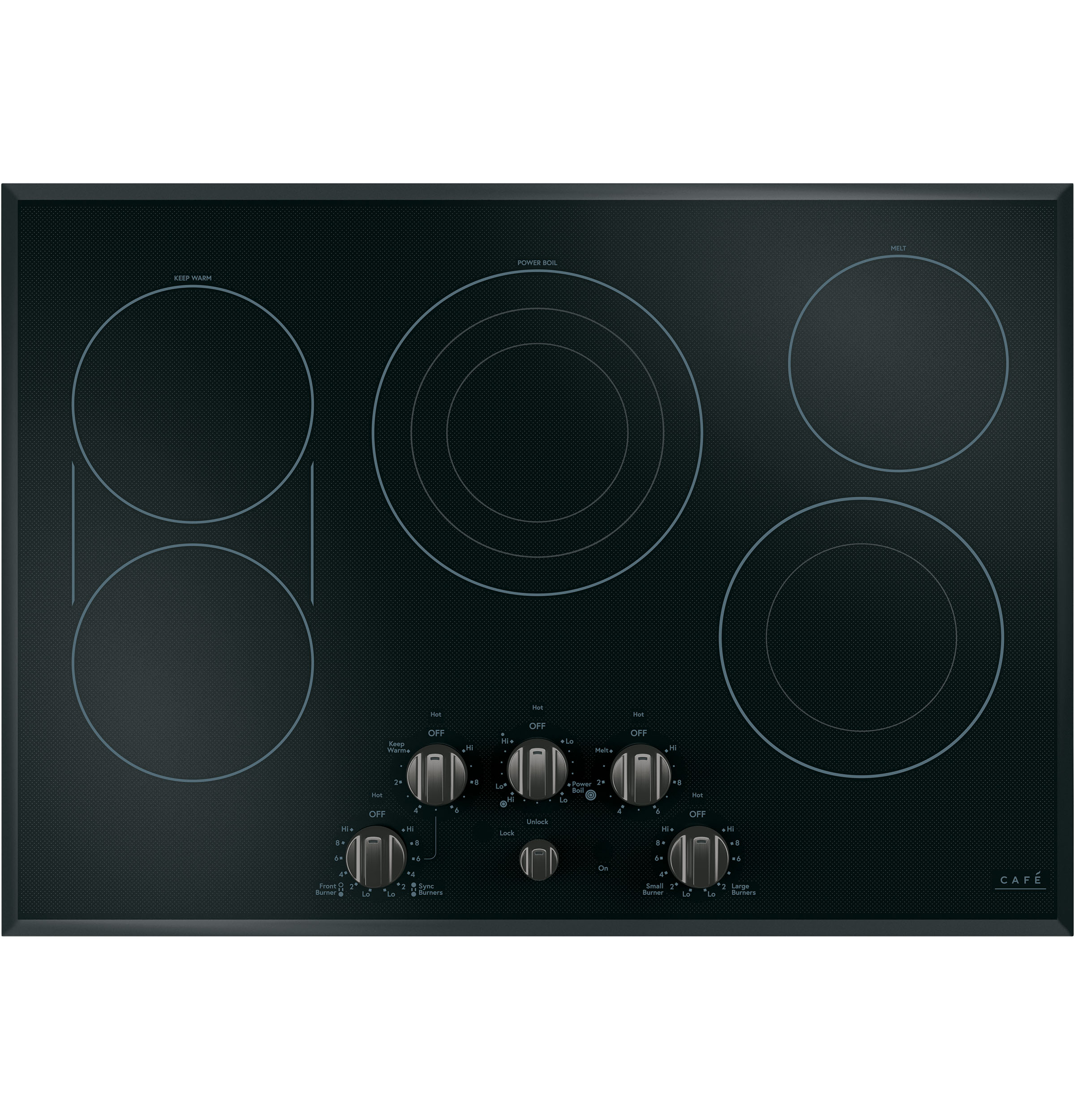 Cafe 5 Electric Cooktop Knobs - CXCE1HKPMBT