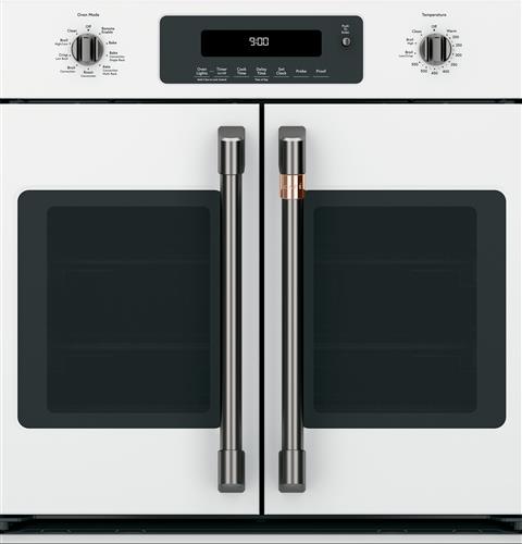 Cafe 2 French-Door Handles 2 Knobs - Brushed Black- CXWSFHKPMBT