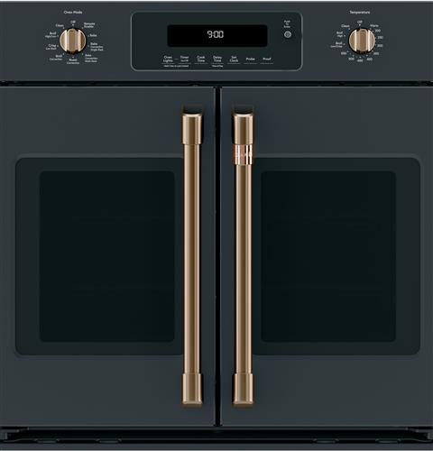 Cafe 2 French-Door Handles 2 Knobs - Brushed Bronze- CXWSFHKPMBZ