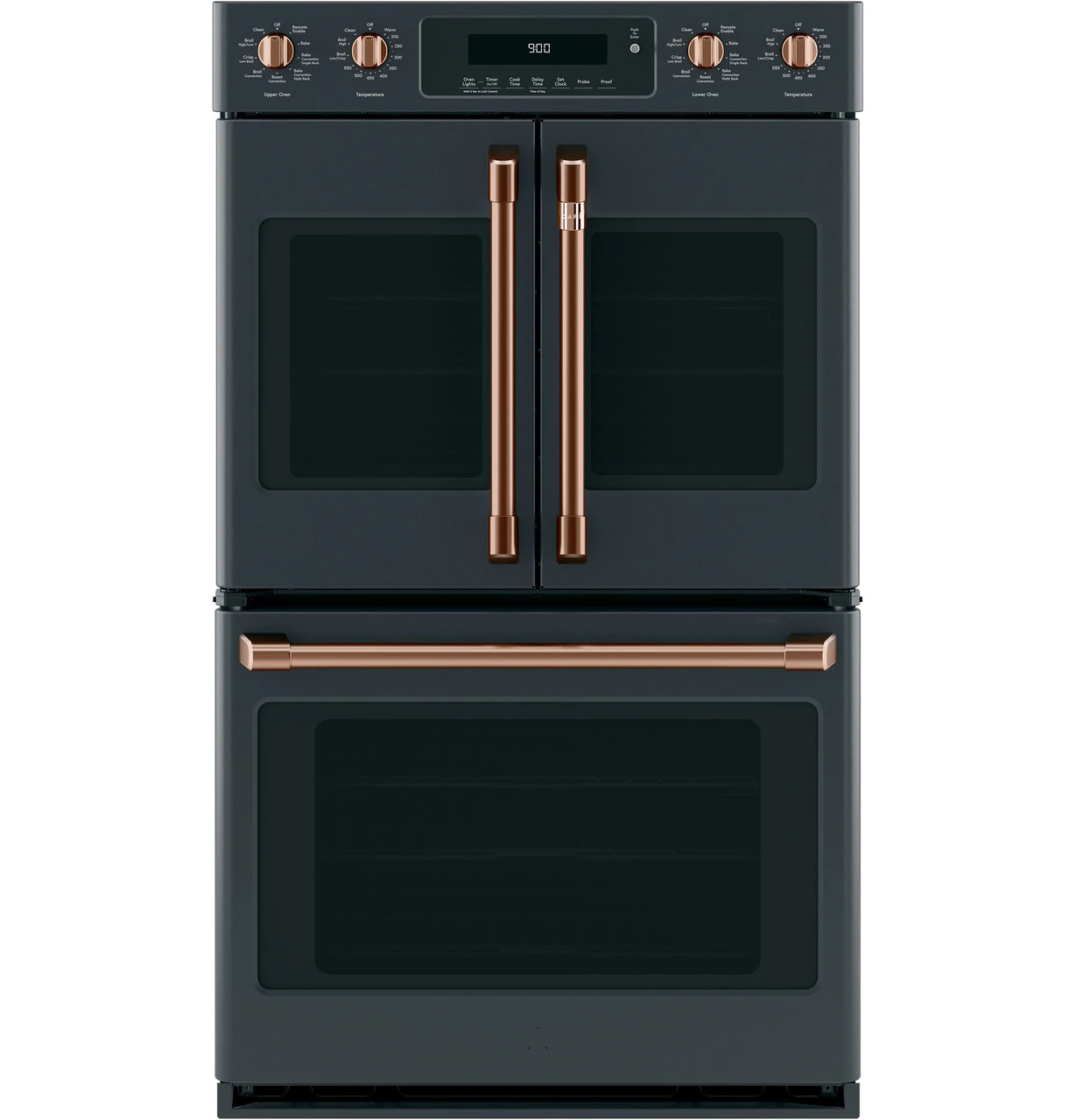 Café Wall Oven Kit With 2 French-Door Handles And 4 Knobs In Brushed Copper - CXWDFHKPMCU