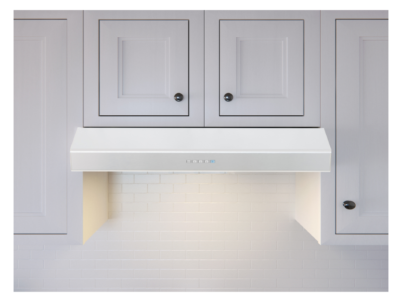 30" Zephyr Core Collection Breeze II Under Cabinet Range Hood in White - AK1200CW
