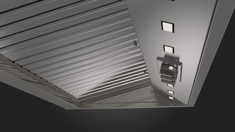 48" Fulgor Milano Sofia Series Pro Chimney Hood - F6PC48DS1