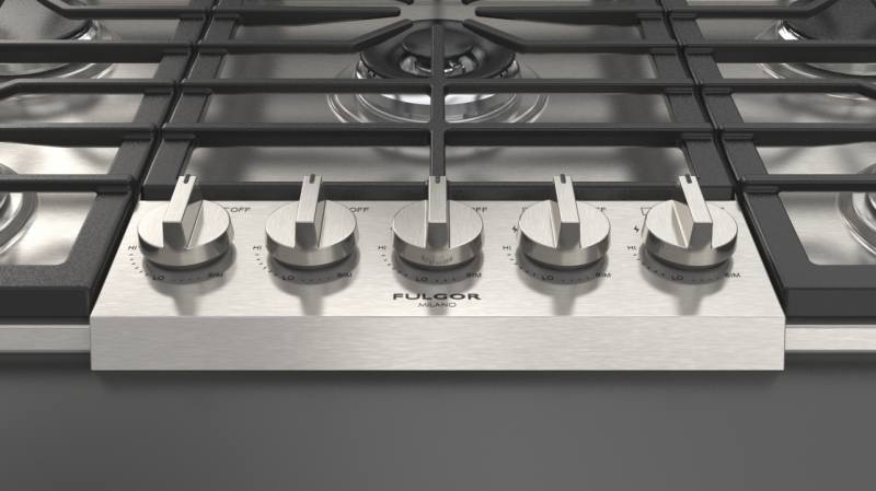 36" Fulgor Milano Pro-Style Natural Gas Cooktop - F4PGK365S1