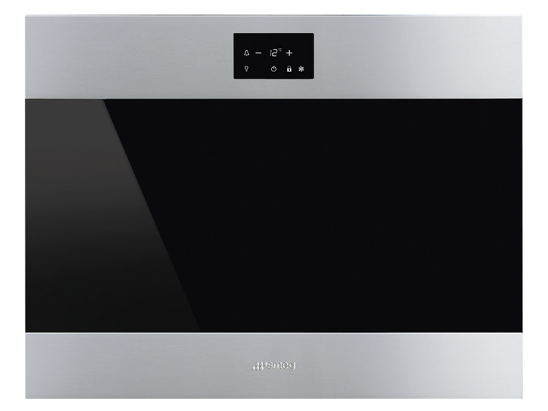 24" SMEG 1.84 Cu. Ft. Built-in Wine Cooler in Stainless Steel - CVIU318RX