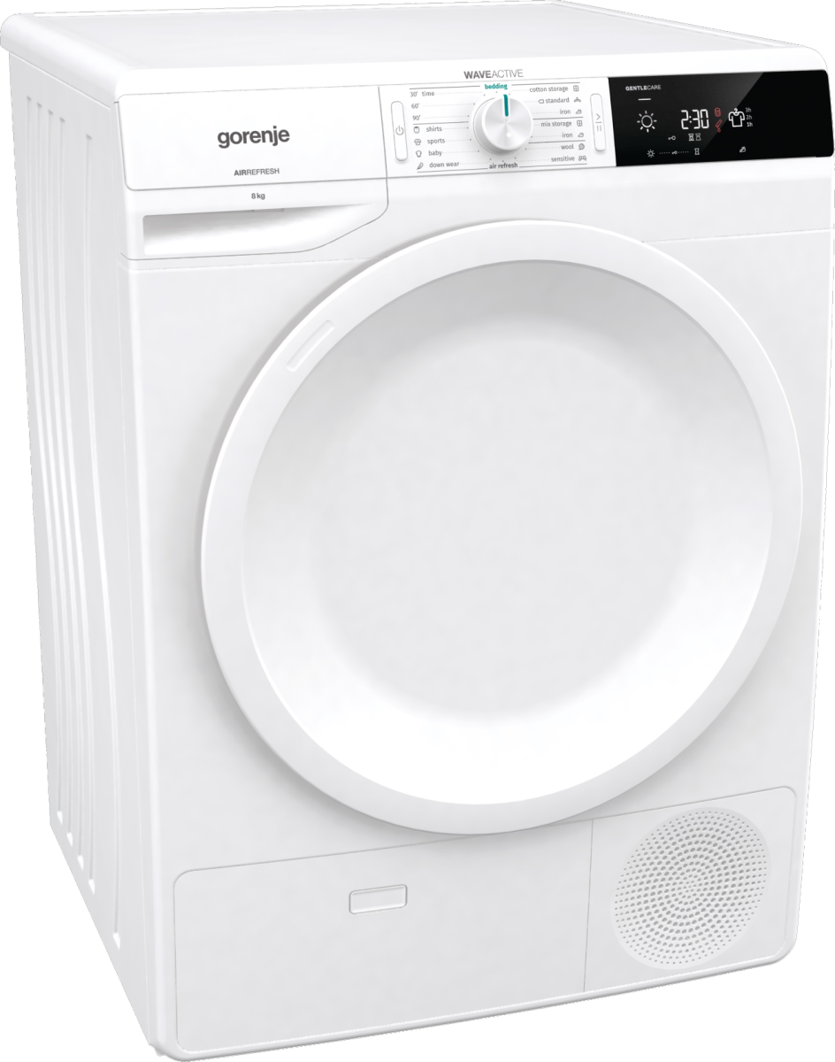 24" Gorenje Freestanding Tumble Dryer in White - DE8B