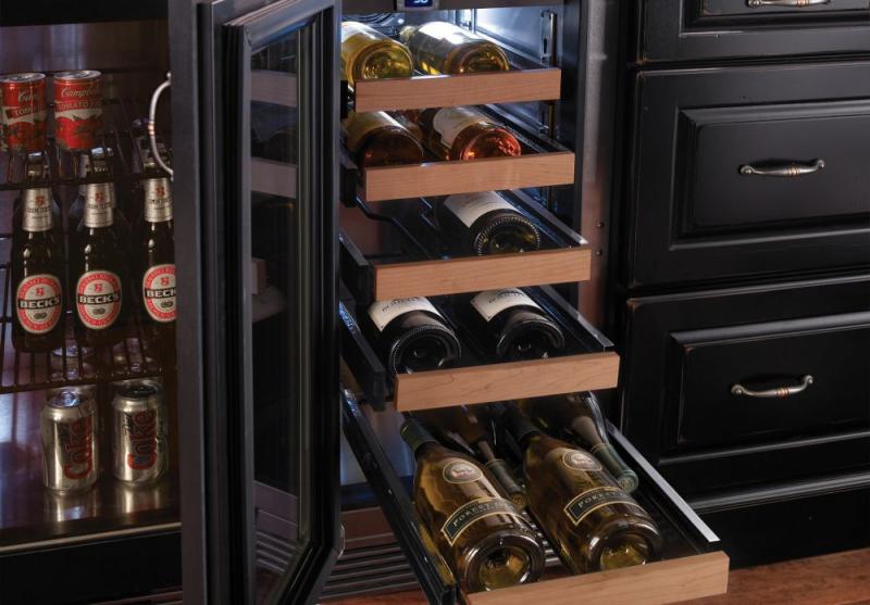 15" Perlick Indoor Signature Series Wine Reserve Solid Stainless Steel Door -  HP15WS41LL