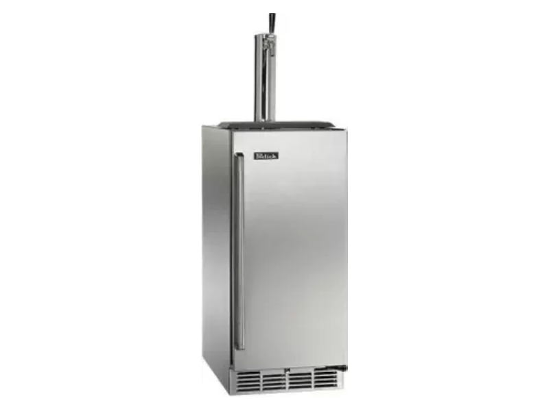 15" Perlick Indoor Signature Series Right-Hinged Beverage Dispenser in Solid Panel Ready Door - HP15TS42R1