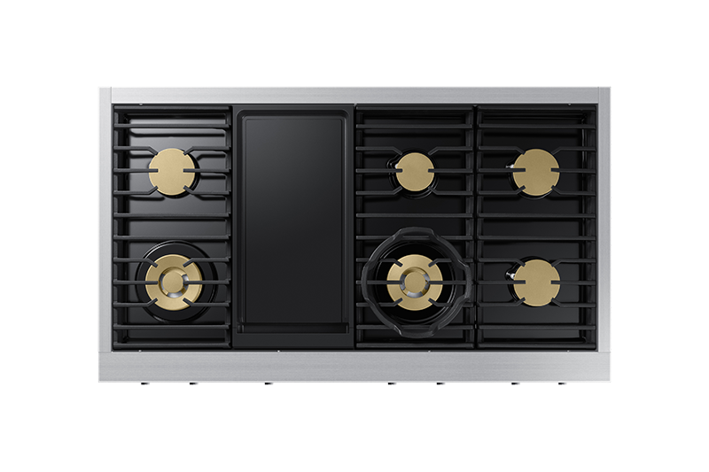 48" Dacor Transitional Natural Gas Rangetop With Griddle in Graphite Stainless - DTT48T963GM/DA