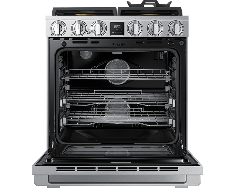30" Dacor 6 Cu. Ft. Transitional Style Gas Range in Silver Stainless - DOP30T840GS/DA