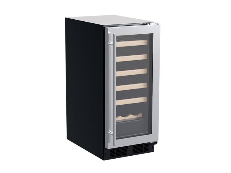15" Marvel 2.7 Cu. Ft.  Built-In Single Zone Wine Refrigerator With Wine Cradle - MLWC115-SG01A
