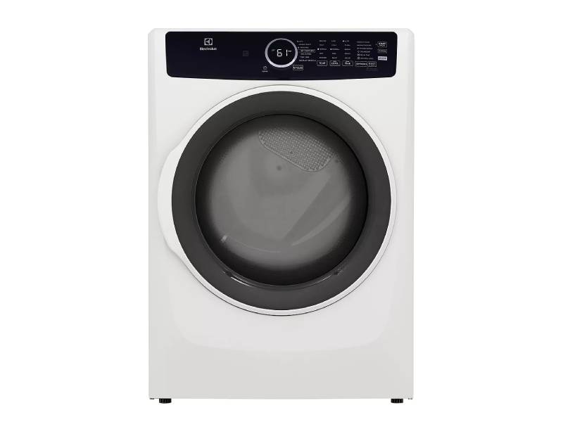 27" Electrolux 8.0 Cu. Ft. Front Load Electric Dryer in White - ELFE743CAW