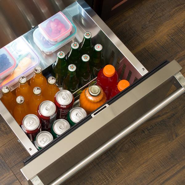 24" Marvel Professional Built-In Refrigerated Drawers With Adjustable Dividers - MPDR424-SS71A