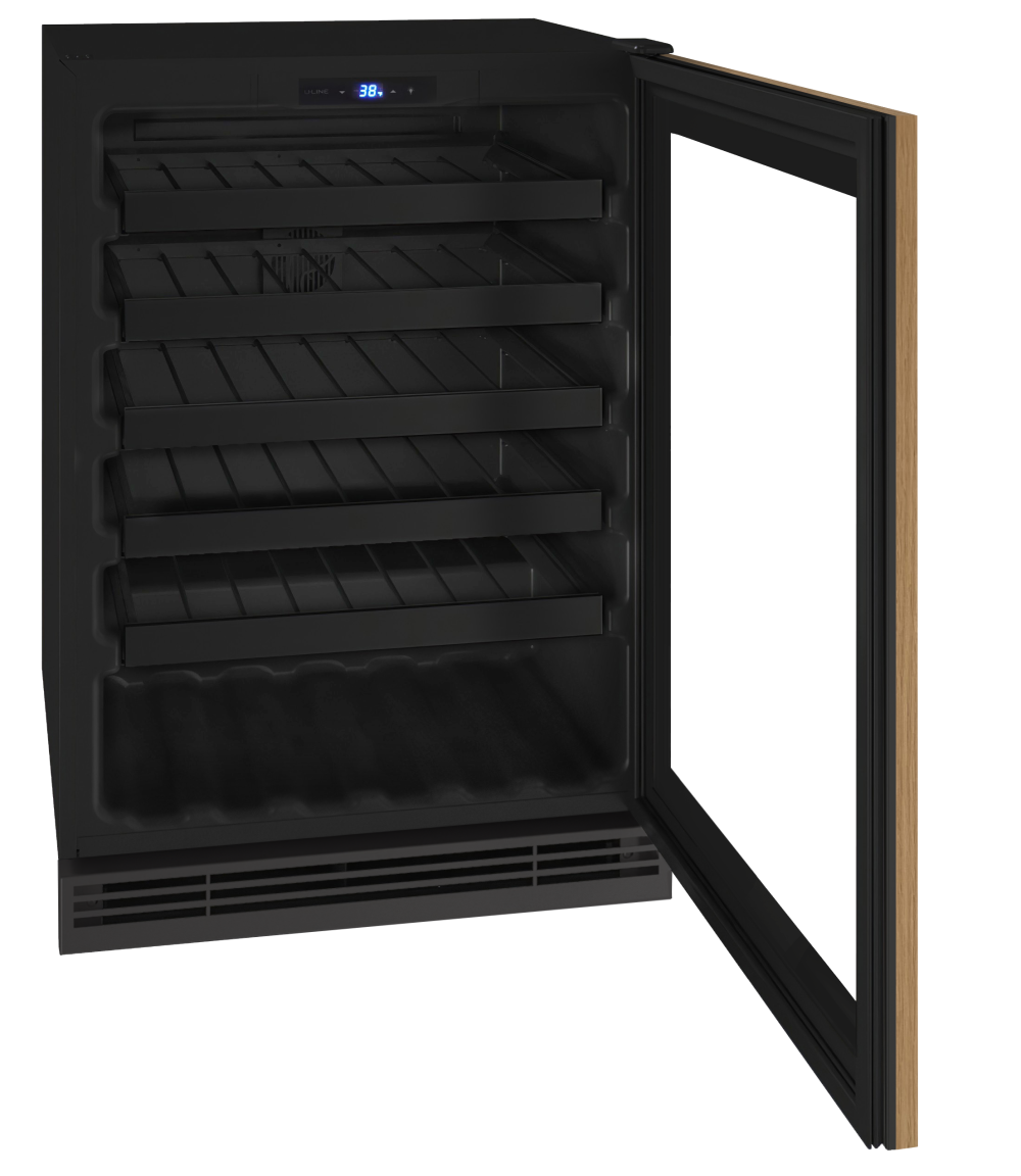 24" U-Line 5.5 Cu. Ft. 1 Class Wine Refrigerator in Integrated Frame - UHWC124-IG01A
