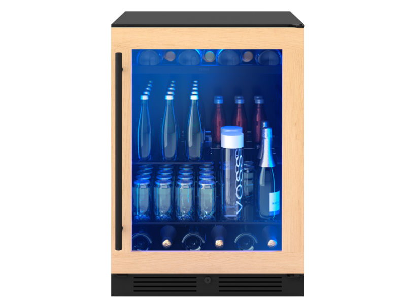 24" Zephyr 5.6 Cu. Ft. Single Zone Beverage Cooler in Panel Ready Glass - PRB24C01CPG