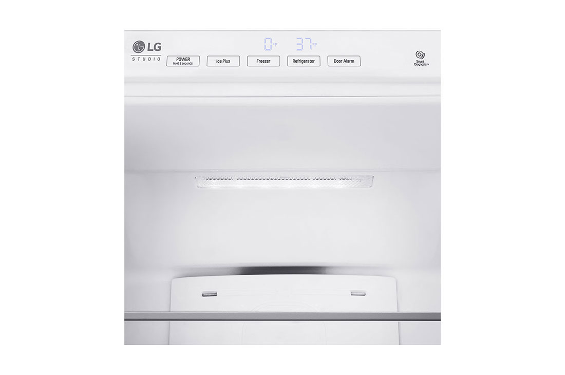 22" LG STUDIO Panel-Ready 9 cu.ft. Counter Depth Combi 2 Door Bottom Freezer  - LSBNC1021P