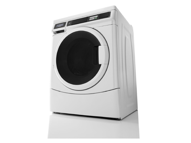 27" Maytag Commercial 3.1 Cu. Ft. Non- Vend Front Load Washer in White - MHN33PRCWW