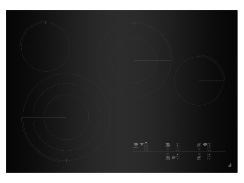 30" Jenn-Air Radiant Touch Cooktop With Emotive Controls In Black - JEC4430KB