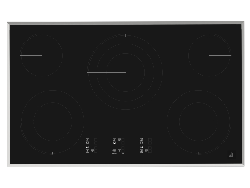36" Jenn-Air Lustre Electric Radiant Cooktop With Emotive Controls - JEC4536KS