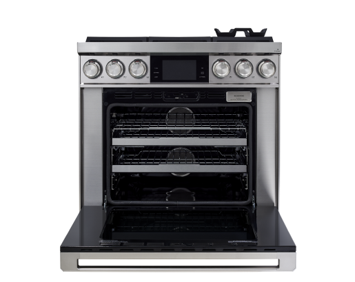 36" Dacor Contemporary 4.8 Cu. Ft. Dual-Fuel Steam Range in Stainless Steel - DOP36C86DLS/DA