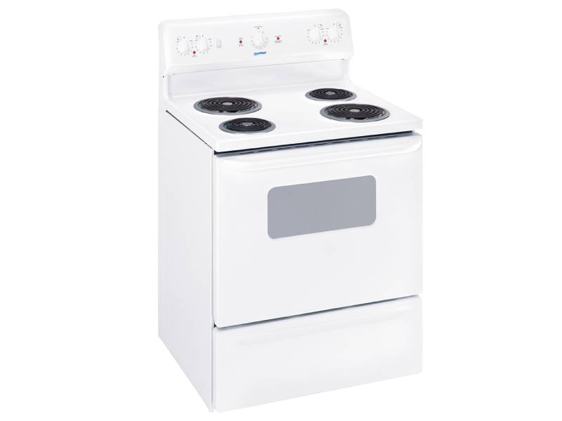 30" Moffat Freestanding Electric Manual Clean Range in White - MCBS523DNWW