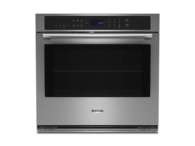 30" Maytag 5.0 Cu. Ft. Single Wall Oven with Air Fry and Basket  - MOES6030LZ