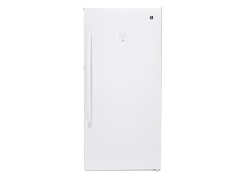 28" GE 14.1 Cu. Ft. Frost Free Upright Freezer - FUF14DLRWW