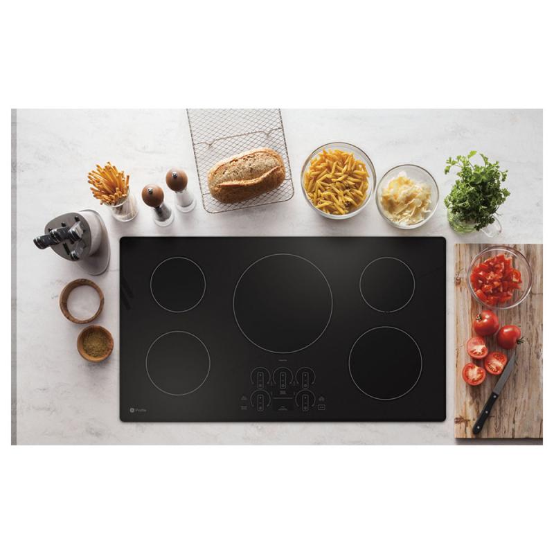 36" GE Profile Built-in Touch Control Induction Cooktop in Black - PHP7036DTBB