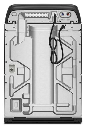 27" Whirpool 6.1 Cu. Ft. Top Load Washer with Removable Agitator in Black - WTW6157PB