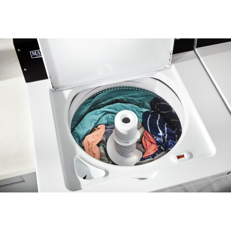 27" Maytag 4.0 Cu. Ft. Commercial-Grade Residential Agitator Washer in White - MVWP586GW