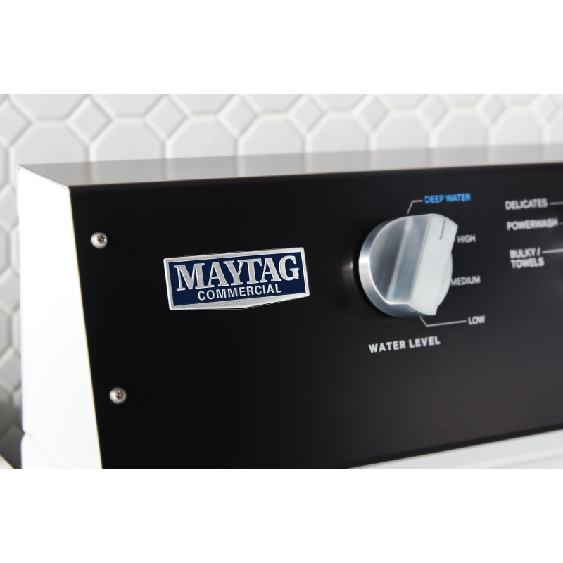 27" Maytag 4.0 Cu. Ft. Commercial-Grade Residential Agitator Washer in White - MVWP586GW