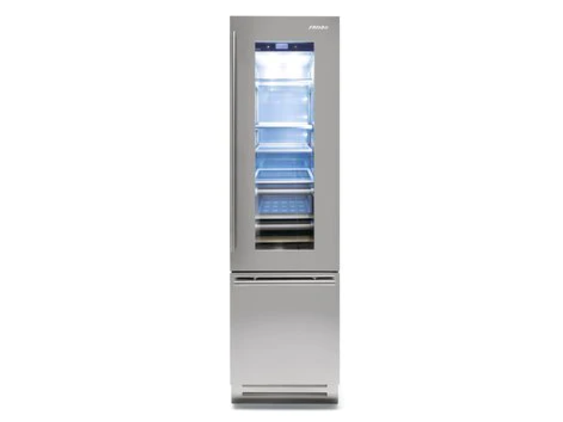 24" Fhiaba Classic Series Right Hinge Triple Zone Wine Cooler With Bottom Freezer - FK24BWR-RGST