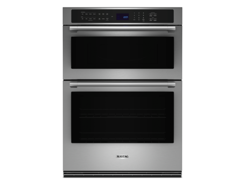 30" Maytag 6.4 Cu. Ft. Wall Oven Microwave Combo with Air Fry and Basket in FingerPrint Resistant Stainless Steel - MOEC6030LZ