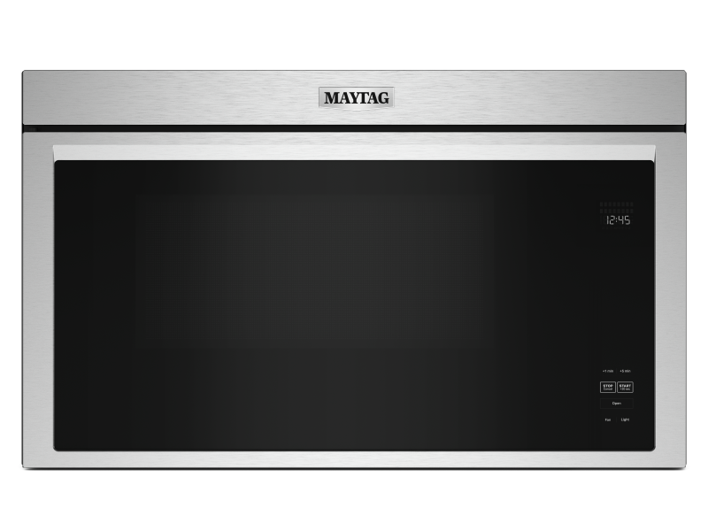 30" Maytag 1.1 Cu. Ft. Over-the-Range Flush Mount Microwave in FingerPrint Resistant Stainless Steel - YMMMF6030PZ