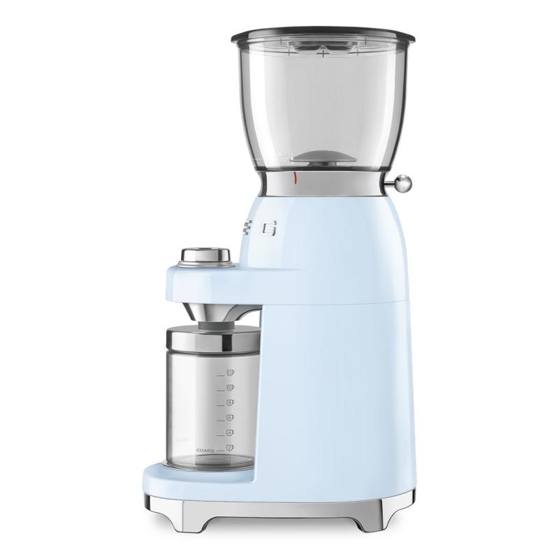 SMEG 50's Style Coffee Grinder In Pastel Blue - CGF01PBUS