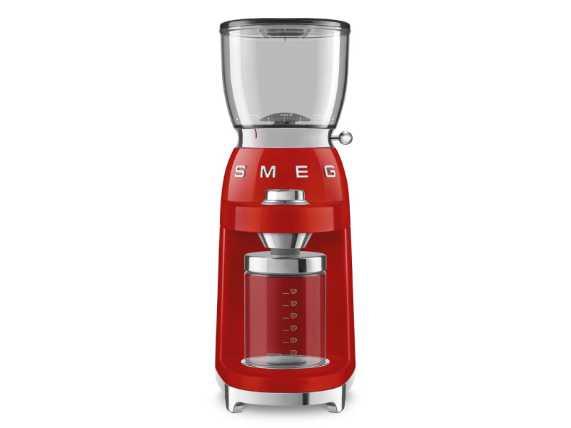 SMEG 50's Style Coffee Grinder In Red - CGF01RDUS