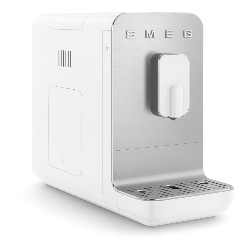SMEG 50's Style Espresso Automatic Coffee Machine In White - BCC01WHMUS