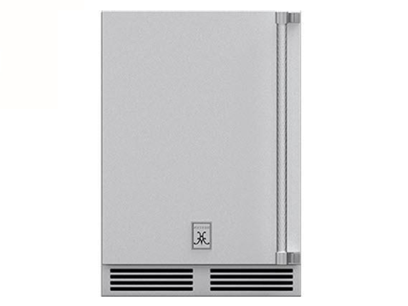24" Hestan 5.0 Cu. Ft. GRWS Series Left Hinge Outdoor Dual Zone Refrigerator with Wine Storage - GRWSL24