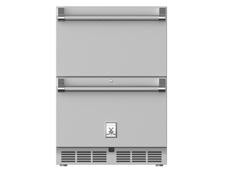 24" Hestan 5.2 Cu. Ft. GRR Series Outdoor Refrigerator Drawers - GRR24