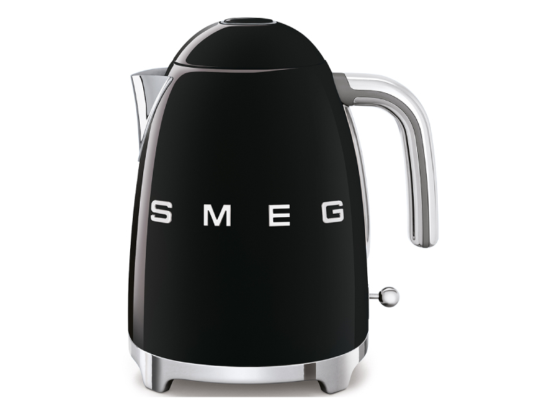 SMEG 50's Style Electric Kettle In Glossy Black - KLF03BLUS