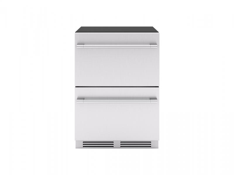 24" Zephyr Built-In 5.1 cu.ft Panel Ready Dual Zone Refrigerator Drawers - PRRD24C2AS